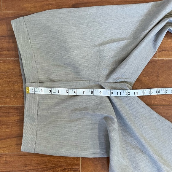 New LAFAYETTE 148 Wool Trouser Tan Gray Dress Pants Size Petite 10 NWT - Picture 10 of 15